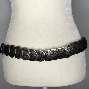 Silver Metallic Stretchy Fashion Belt 34”